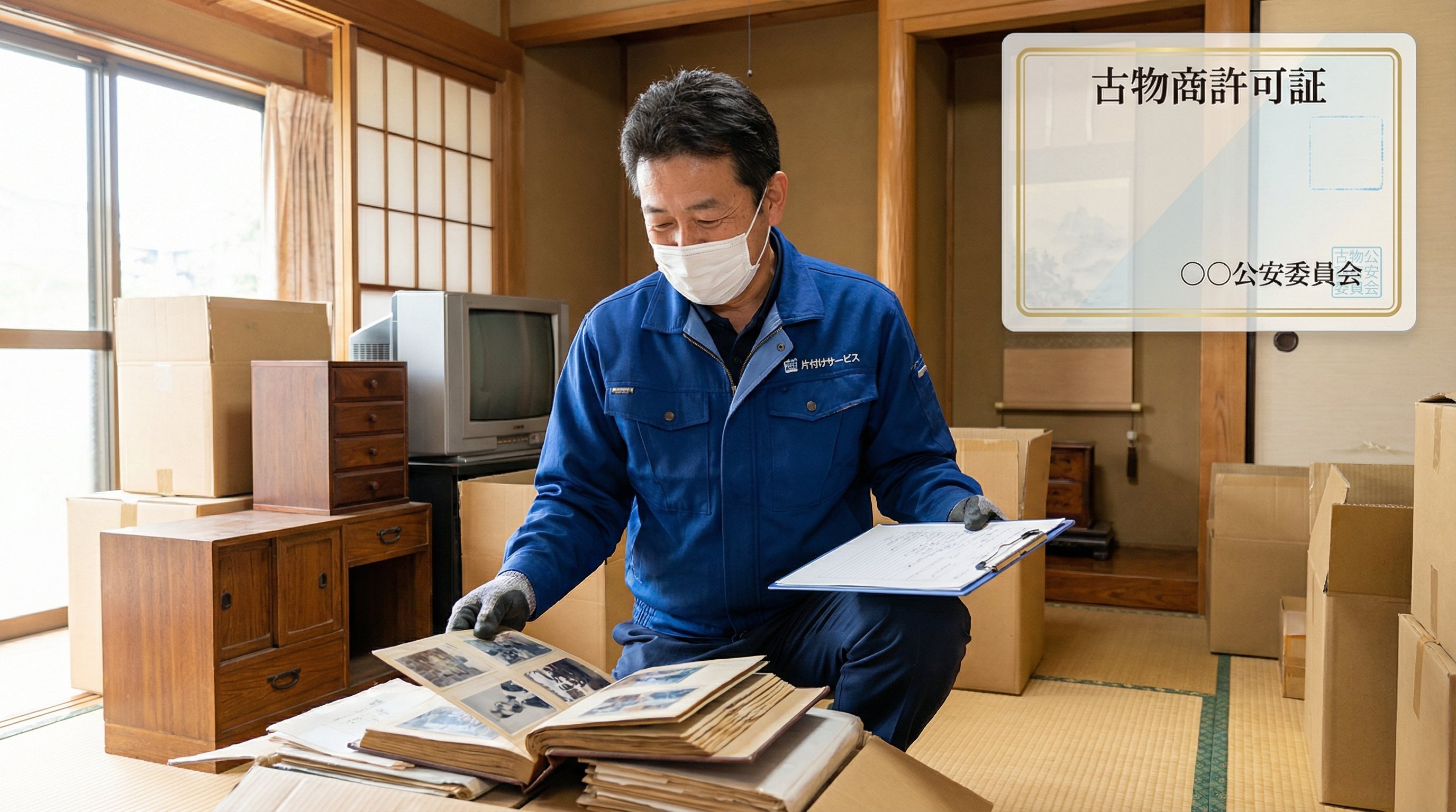 古物商許可の証明イメージ