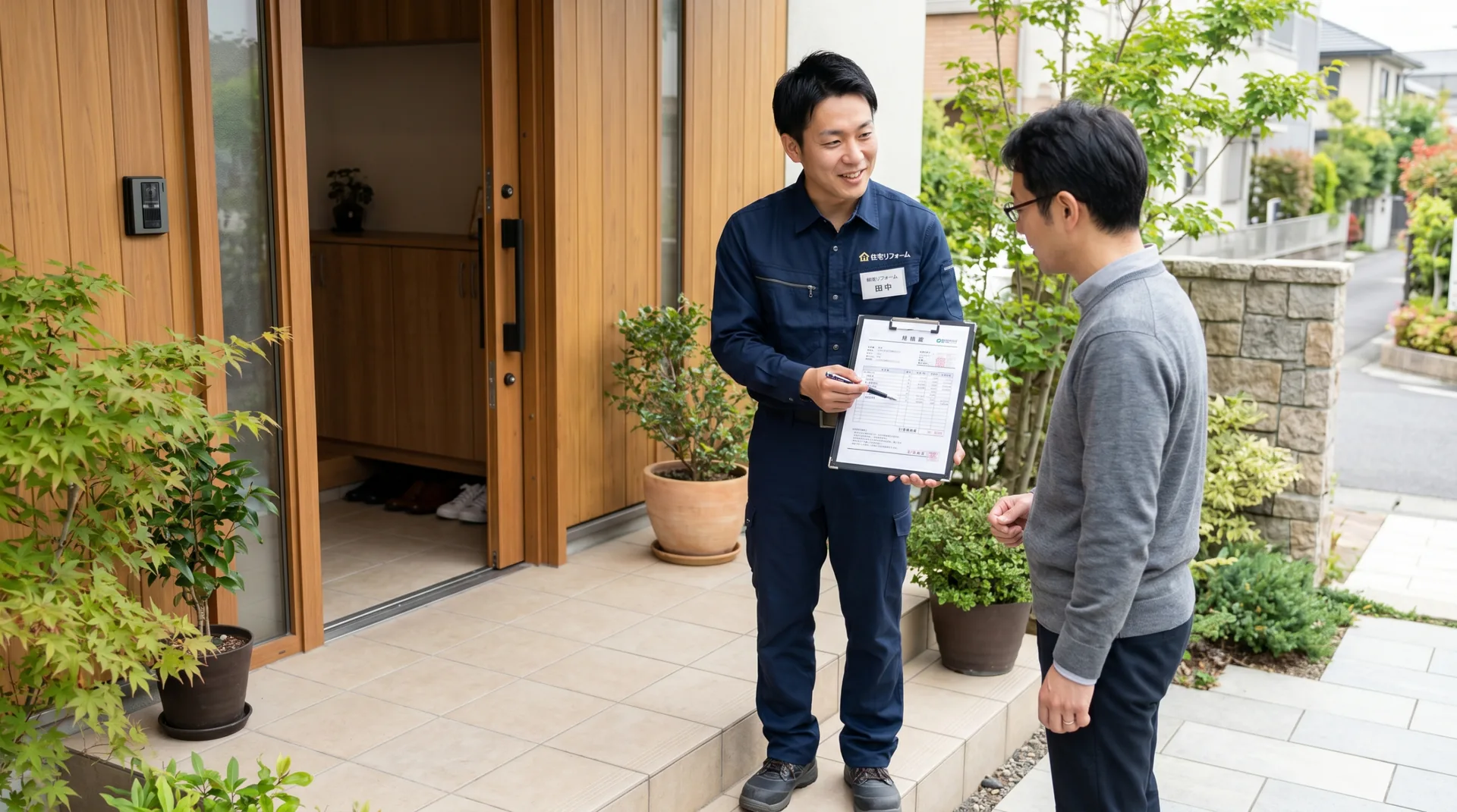 現地で無料見積り